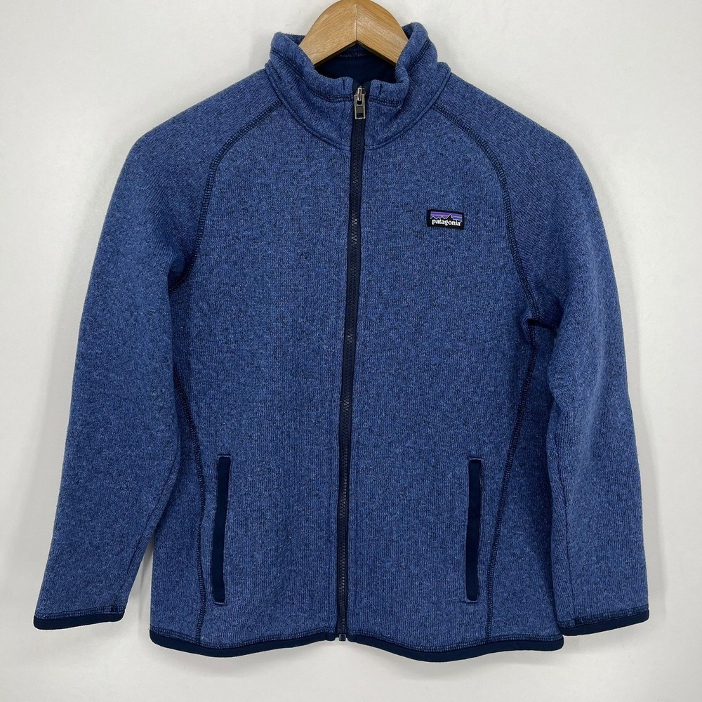 Patagonia Better Sweater Full Zip Fleece Jacket Kids Size XL 14 Blue 65461